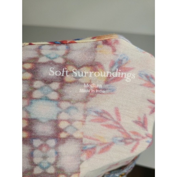 Soft Surroundings Embroidered Velvet MEDIUM Boho Maximalist Bohemian Tunic Top M - Picture 8 of 8